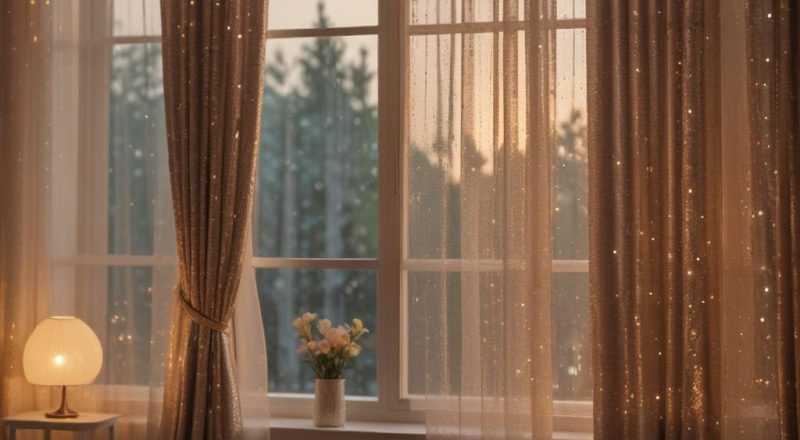 Блики на грани комфорта: как выбрать размер пайеток для окна в гостиной без ослепляющего эффекта