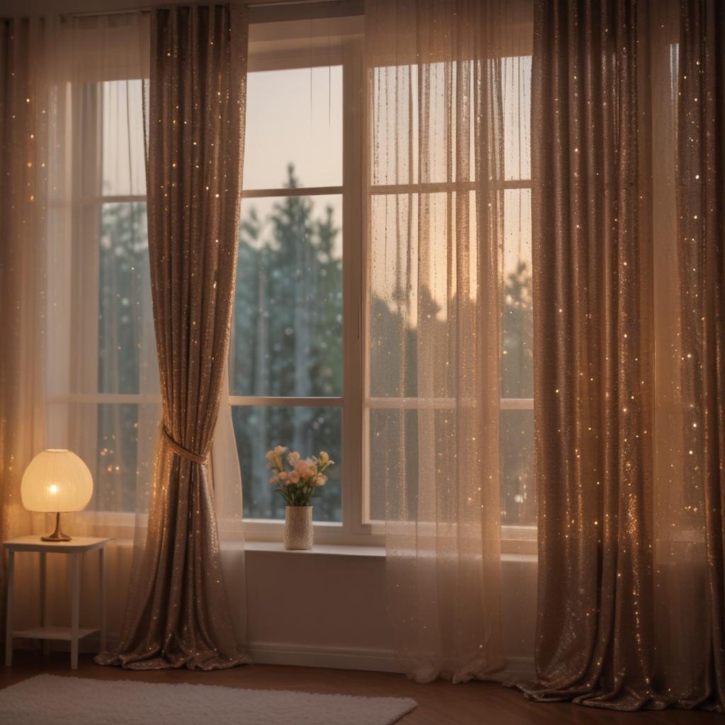 Блики на грани комфорта: как выбрать размер пайеток для окна в гостиной без ослепляющего эффекта