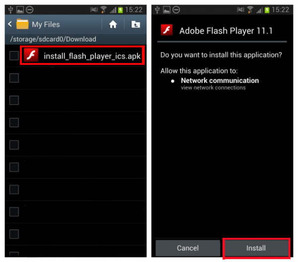 Как установить Flash Player на планшет?