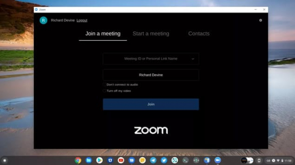 Как использовать Zoom на хромбуке?